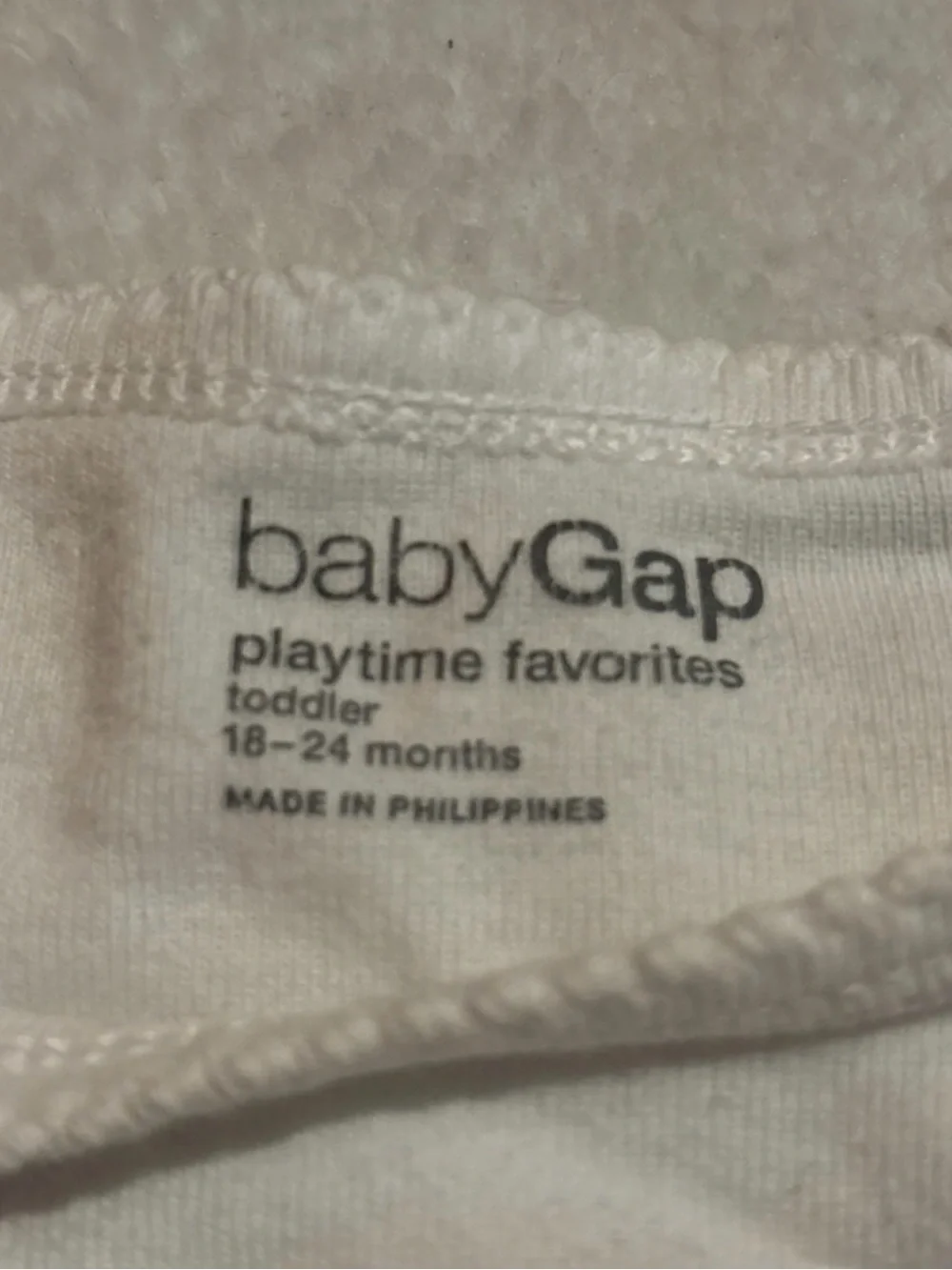 GAP Cream Ribbed Long-Sleeve Women's Top